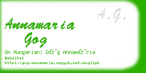 annamaria gog business card